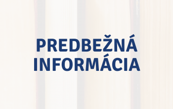 Predbežná informácia o pripravovanej novele zákona č. 327/2005 Z.z.